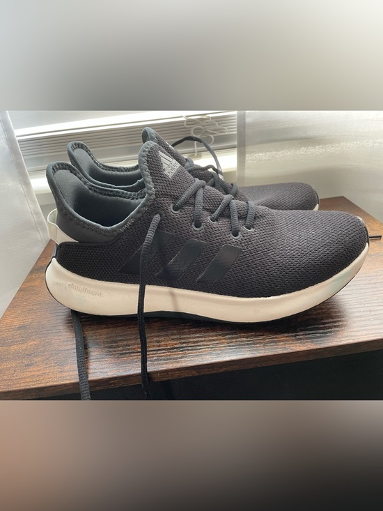 adidas Shoes - adidas Cloudfoam Plus Women’s 8 Black Mesh Athletic Sneakers